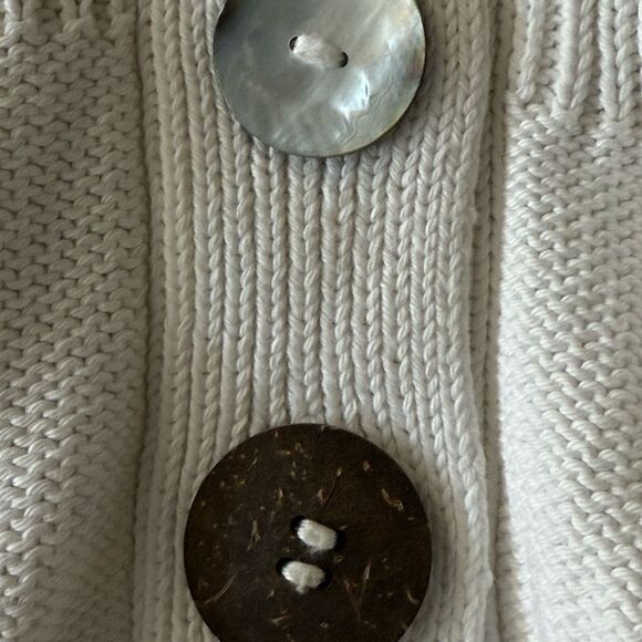 Soft Surroundings Women’s White Cotton Tunic Sweater. Size XS/S. - Picture 9 of 11